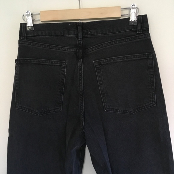 NWT Reformation Peyton High Rise Bootcut Jeans Sz 29 Erie Black Organic Cotton - Picture 8 of 16
